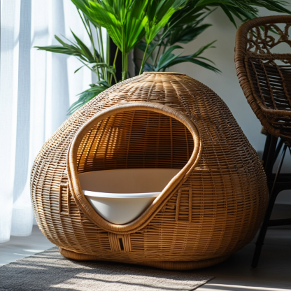 Cat litter box, cat toilet, closed cat sleeping bag, mostly fresh and light pet supplies, residential sunny - Image 8