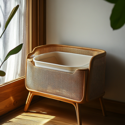 All-season semi-enclosed cat litter box, cat toilet, kitten cool bed, and summer detachable tent bed for cats - Image 9
