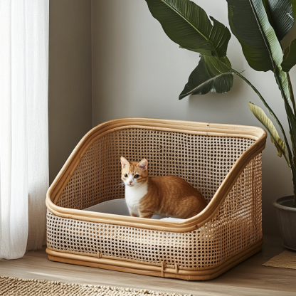 Cat toilet, litter box, litter box, cat toilet, litter box, modern and simple cat toilet - Image 9