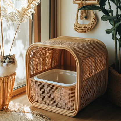 Cat toilet, litter box, litter box, cat toilet, litter box, modern and simple cat toilet - Image 8