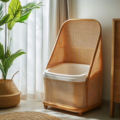 Cat litter box, cat toilet, scratchable rattan woven cat, villa, enclosed double-layer cat house, cat bed, wall red, pet supplies - Image 9