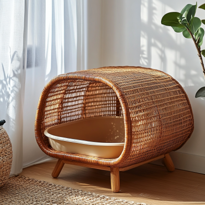 All-season universal cat beds, wicker cat cages, cat beds, cat toilets, and cat litter boxes - Image 8
