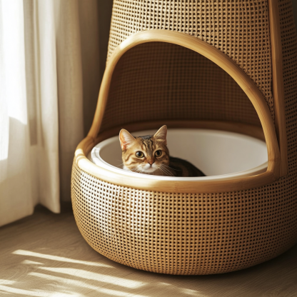 All-season universal cat beds, wicker cat cages, cat beds, cat toilets, and cat litter boxes - Image 7