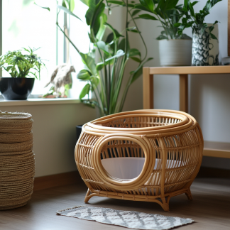 All-season universal cat beds, wicker cat cages, cat beds, cat toilets, and cat litter boxes