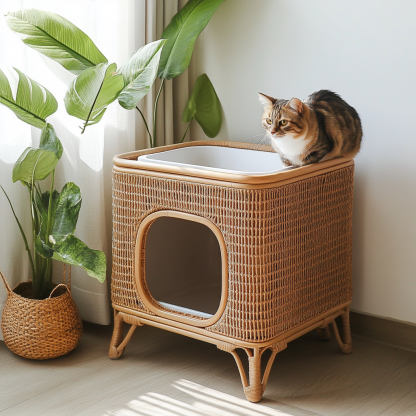 Residential furniture, cat bed, cat toilet, cat villa, cat house, all-season, creative appearance, level cat bed - Image 5