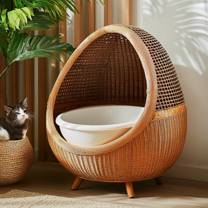 Residential furniture, cat bed, cat toilet, cat villa, cat house, all-season, creative appearance, level cat bed - Image 3
