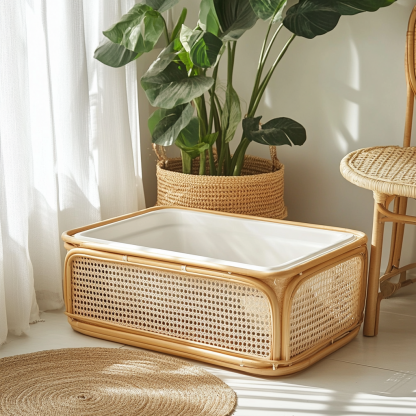 Cat litter box, cat toilet, closed cat sleeping bag, mostly fresh and light pet supplies, residential sunny - Image 2