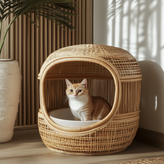 Modern and simple storage cabinets for home use, living room and bedroom, Nordic modern cat litter box, cat toilet