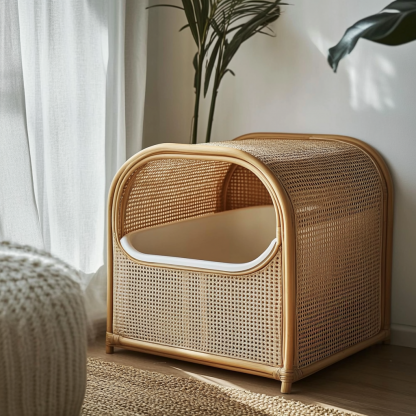 Ceramic outdoor pet litter box, cat litter box, household pet litter bucket, cat litter box, cat toilet - Image 2