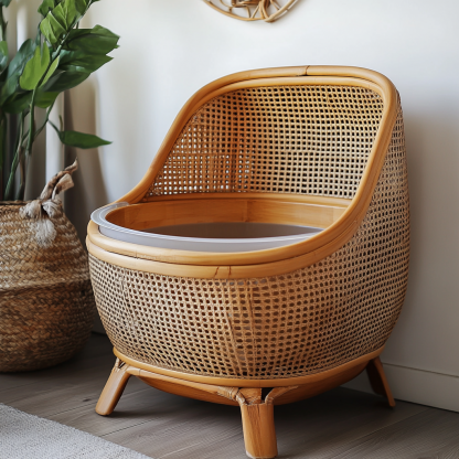 Residential cat toilet, cat litter box, cat litter box, cat toilet, cat litter box, modern, simple and closed - Image 5