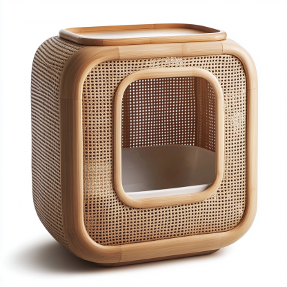 Residential cat toilet, cat litter box, cat litter box, cat toilet, cat litter box, modern, simple and closed - Image 4