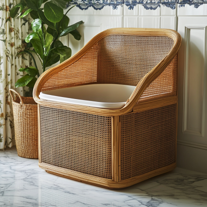 Cat litter box, cat toilet, closed cat sleeping bag, mostly residential balcony, small, simple, modern and transparent - Image 5