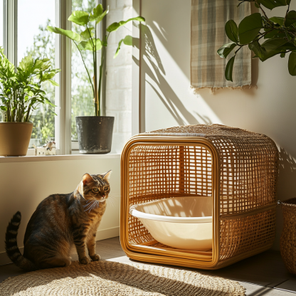 Cat toilet, litter box, litter box, cat toilet, litter box, modern and simple cat toilet - Image 5