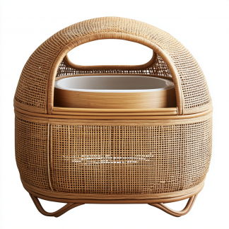 Cat litter box, cat toilet, scratchable rattan woven cat, villa, enclosed double-layer cat house, cat bed, wall red, pet supplies