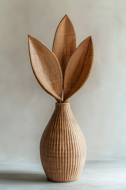 Vase ornaments, living room flower arrangements, modern, simple, light luxury, and high-end artificial floral art - Image 2