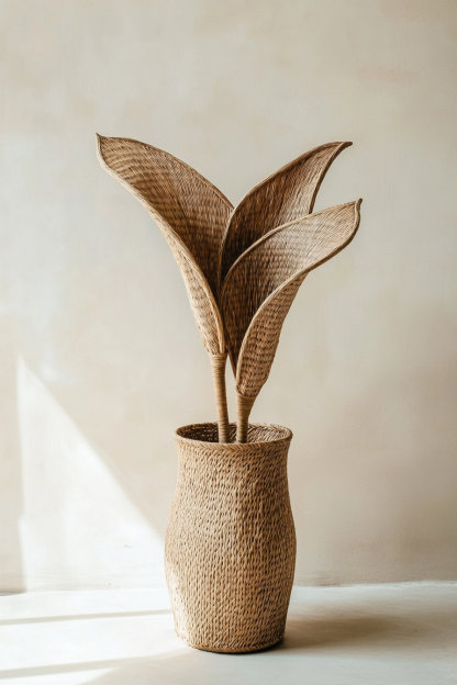 Wicker leaf ornaments, wicker leaf ornaments, wicker leaf ornaments - Image 7