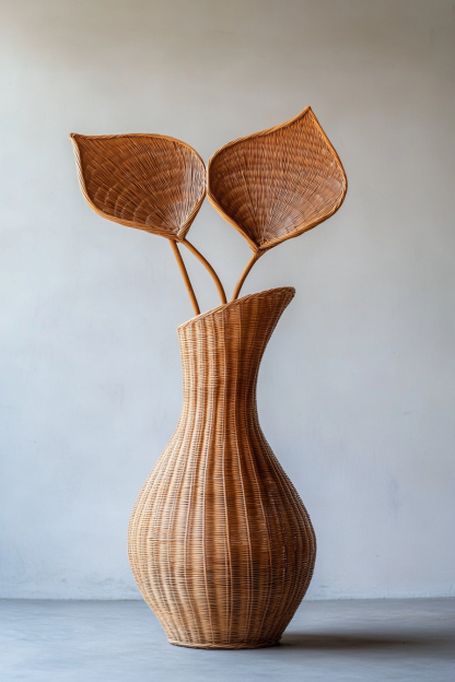 Wicker leaf ornaments, wicker leaf ornaments, wicker leaf ornaments - Image 7