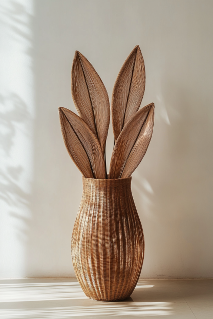 Flower stand, wall-mounted basket, storage basket, children's room decoration, artificial flower home, living room desktop flower vase - Image 9