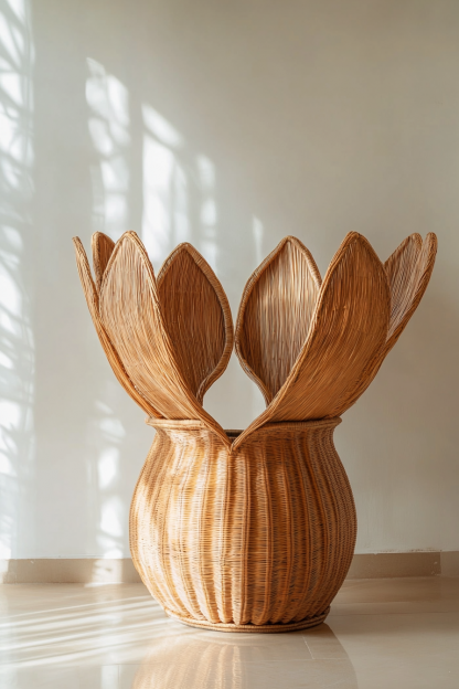 The living room dining table features a small Nordic modern and simple decorative vase with artificial flowers and a French retro Chinese style - Image 3