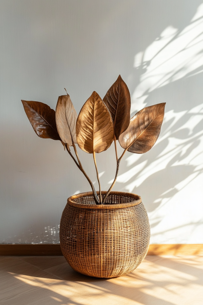 Bamboo woven old baskets, folk custom old items, rural old tools, retro bamboo baskets, carrying baskets, decorative items, and nostalgic props - Image 9