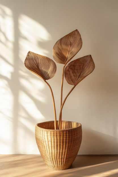 Flower stand, wall-mounted basket, storage basket, children's room decoration, artificial flower home, living room desktop flower vase - Image 11