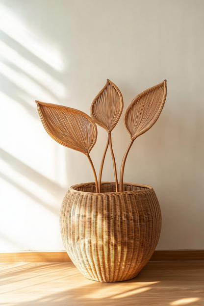 The living room dining table features a small Nordic modern and simple decorative vase with artificial flowers and a French retro Chinese style - Image 3