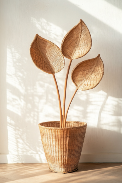 Vase, artificial flower display, hanging ornament, indoor entrance hall and living room display, green plant and flower vase display - Image 7
