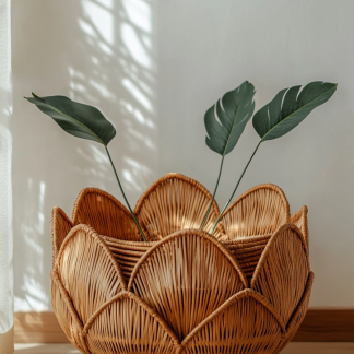 Flower stand, wall-mounted basket, storage basket, children's room decoration, artificial flower home, living room desktop flower vase