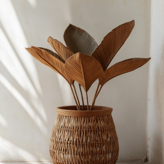 Flower stand, wall-mounted basket, storage basket, children's room decoration, artificial flower home, living room desktop flower vase