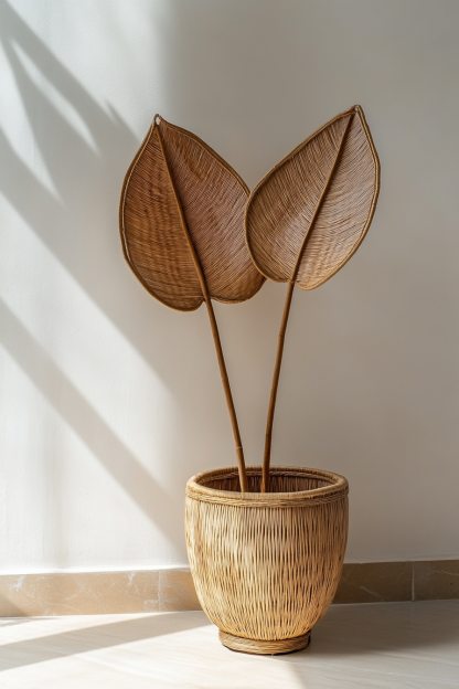 Flower stand, wall-mounted basket, storage basket, children's room decoration, artificial flower home, living room desktop flower vase - Image 4