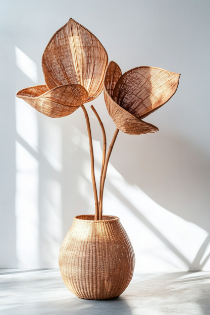 Wabi-sabi style retro coarse earthenware vase, earthenware jar, new Chinese-style flower vase decoration, Xuan Guan homestay hydroponic model room display item - Image 3