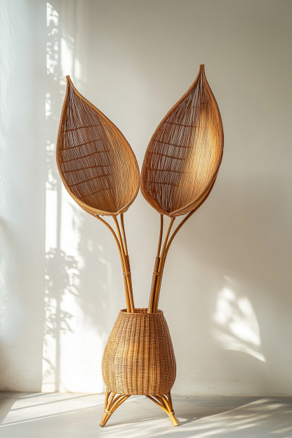 The living room dining table features a small Nordic modern and simple decorative vase with artificial flowers and a French retro Chinese style - Image 5