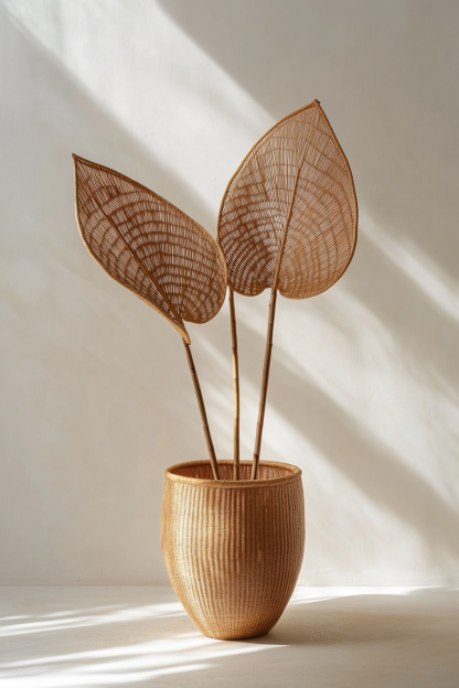 Flower stand, wall-mounted basket, storage basket, children's room decoration, artificial flower home, living room desktop flower vase - Image 5