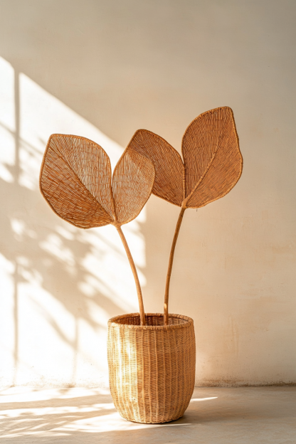 Flower stand, wall-mounted basket, storage basket, children's room decoration, artificial flower home, living room desktop flower vase - Image 4
