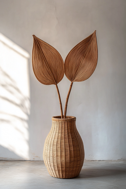 Flower stand, wall-mounted basket, storage basket, children's room decoration, artificial flower home, living room desktop flower vase - Image 3