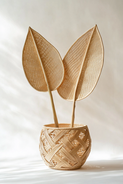 Wicker leaf ornaments, wicker leaf ornaments, wicker leaf ornaments - Image 4