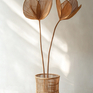 Wicker leaf ornaments, wicker leaf ornaments, wicker leaf ornaments
