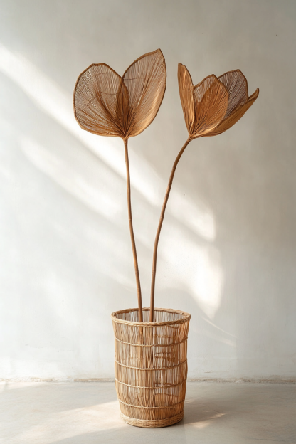 Wicker leaf ornaments, wicker leaf ornaments, wicker leaf ornaments
