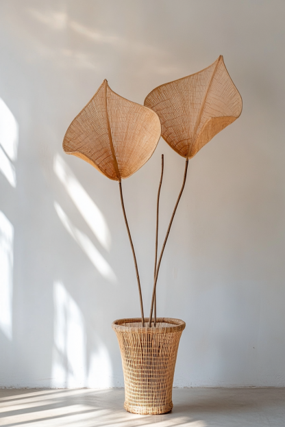 Ins-style retro niche art decoration basket, bedroom painting bucket, umbrella bucket, yoga movement, flower basket, small ornaments, living room - Image 2