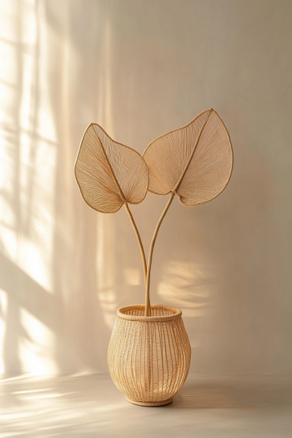 Wabi-sabi style light luxury ceramic vase, white creative irregular dried flower arrangement, living room and study countertop vase - Image 2