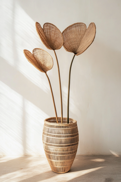 Flower stand, wall-mounted basket, storage basket, children's room decoration, artificial flower home, living room desktop flower vase - Image 2
