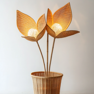 Wicker leaf ornaments, wicker leaf ornaments, wicker leaf ornaments