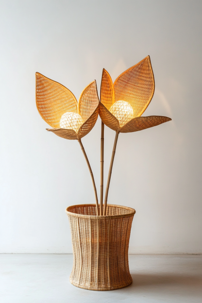 Wicker leaf ornaments, wicker leaf ornaments, wicker leaf ornaments