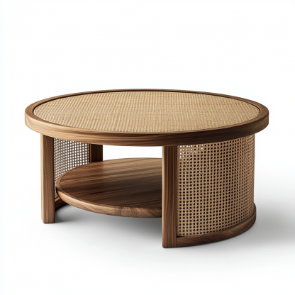 Wabi-sabi style coffee table for living room use in small-sized apartments, modern, simple, light luxury and high-end coffee table - Image 4