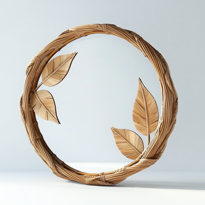 French light luxury dressing mirror, home bedroom wall-mounted decorative mirror, magnolia circular bathroom mirror - Image 8