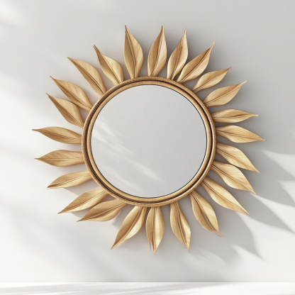 Handmade art style makeup mirror, simple American and Japanese bathroom mirror, no installation instructions - Image 7