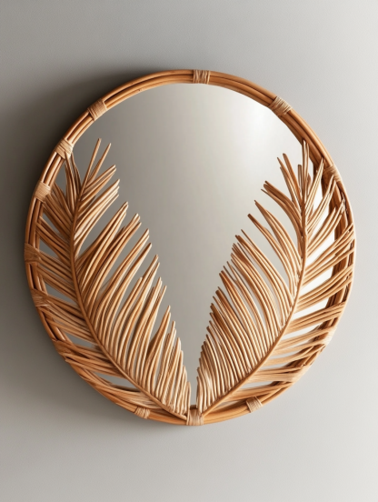 Solid wood new Chinese-style French metal dressing mirror, light luxury wabi-sabi style fitting and makeup mirror - Image 9