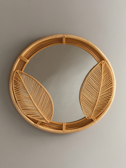 Solid wood new Chinese-style French metal dressing mirror, light luxury wabi-sabi style fitting and makeup mirror - Image 8