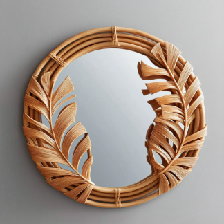 Solid wood new Chinese-style French metal dressing mirror, light luxury wabi-sabi style fitting and makeup mirror