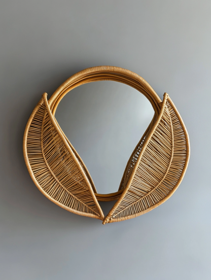 Makeup mirror with hanging, retractable, light lamp, round O-shaped, light luxury European-style hanging piece by the bedside, creative living room, hotel entrance